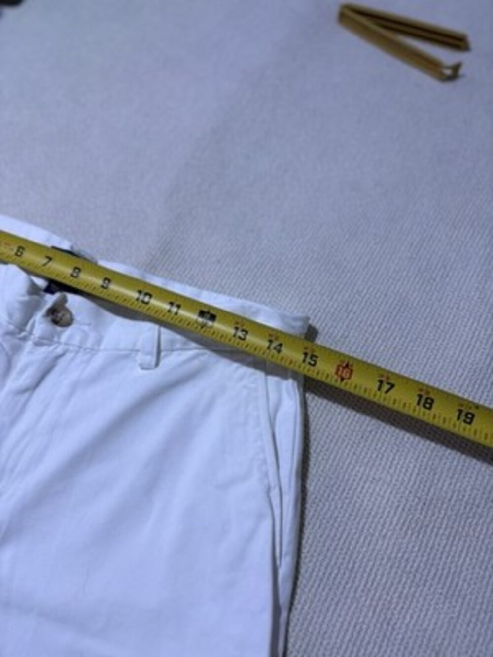 Polo Ralph Lauren Boys White Chino Shorts Size 18 Cotton Twill Preppy Casual - Picture 3 of 8